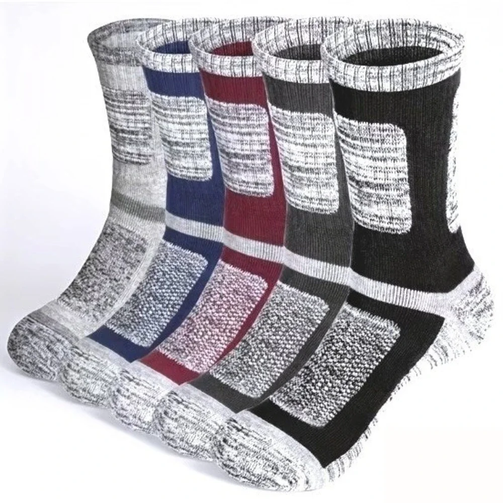 Calcetines Deportivos Tipo Crew Alta Calidad Talla Única Color Gris Multicolor 5